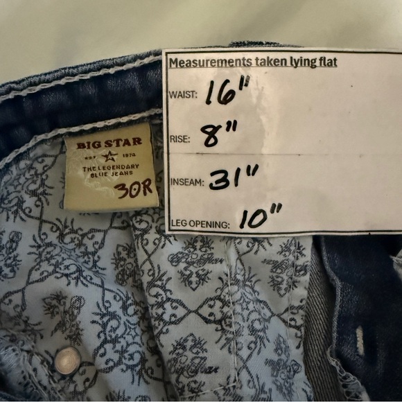 Big Star Maddie Jeans- Size 30 - Picture 7 of 8